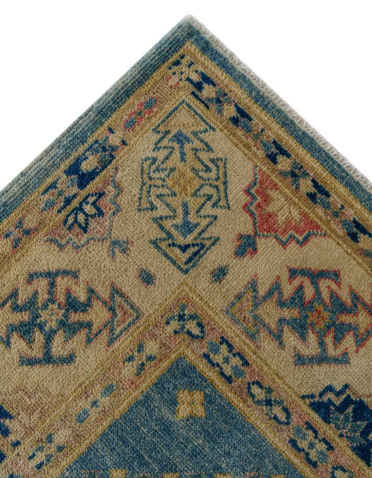 Detail image of 6' 1 x 8' 11  Hand Knotted Oushak Wool Rug