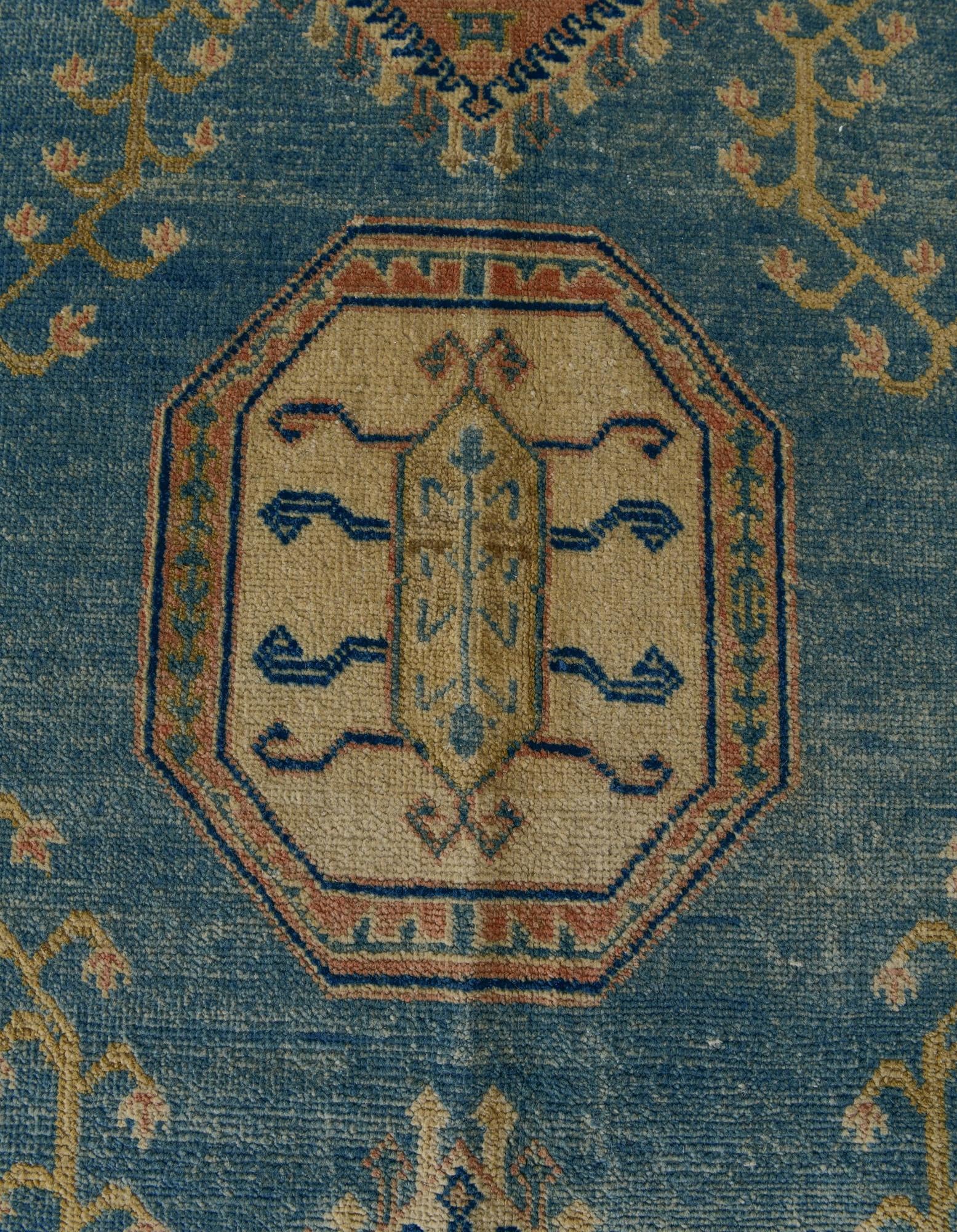 6' 1 x 8' 11 Hand Knotted Oushak Wool Rug