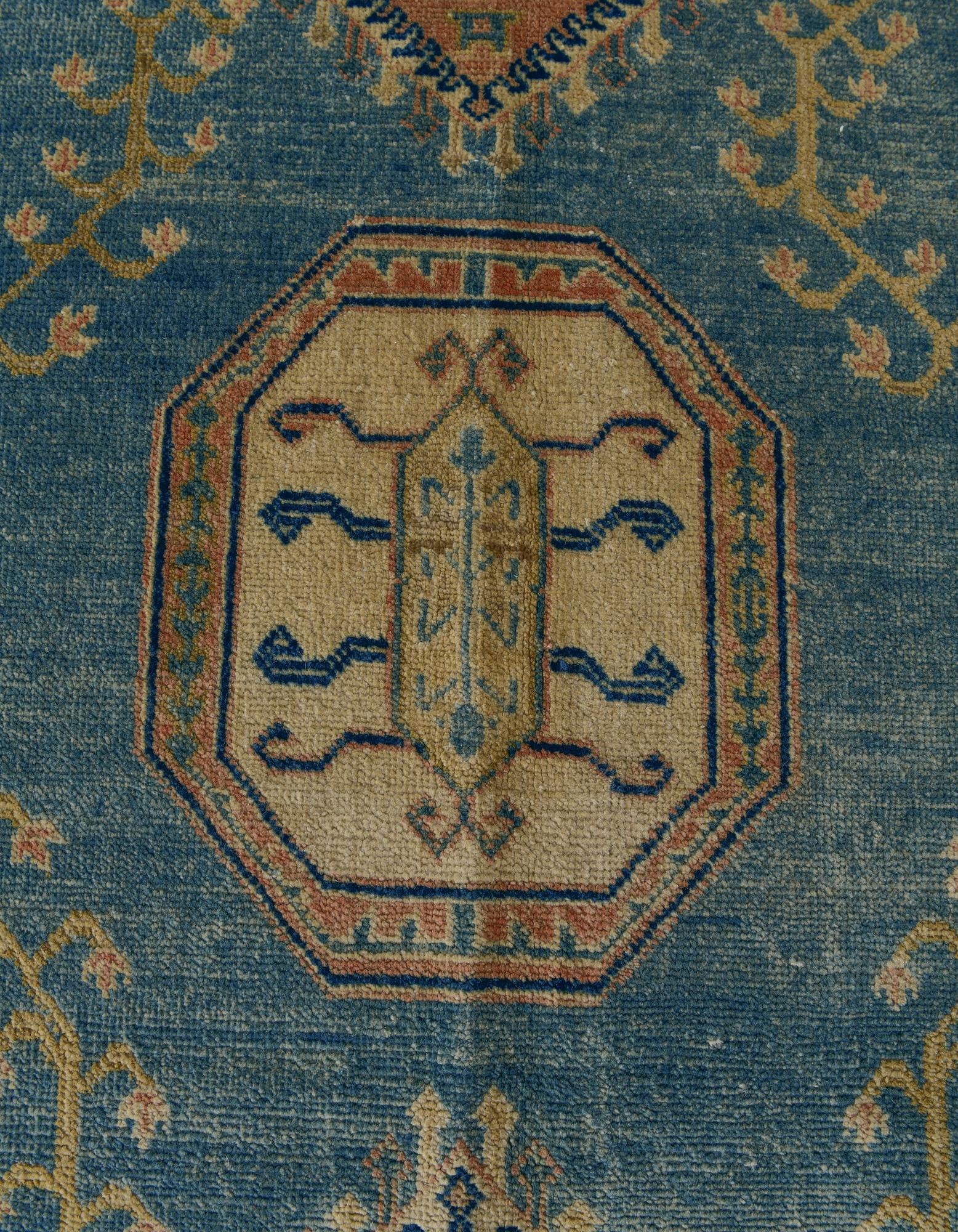 6' 1 x 8' 11 Hand Knotted Oushak Wool Rug