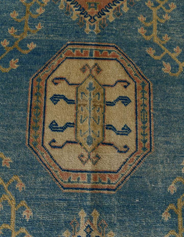 6' 1 x 8' 11 Hand Knotted Oushak Wool Rug