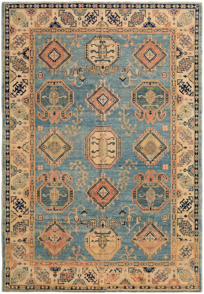 6' 1 x 8' 11 Hand Knotted Oushak Wool Rug