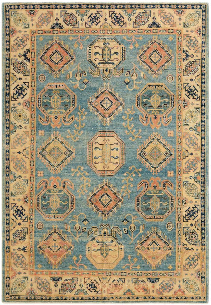6' 1 x 8' 11 Hand Knotted Oushak Wool Rug