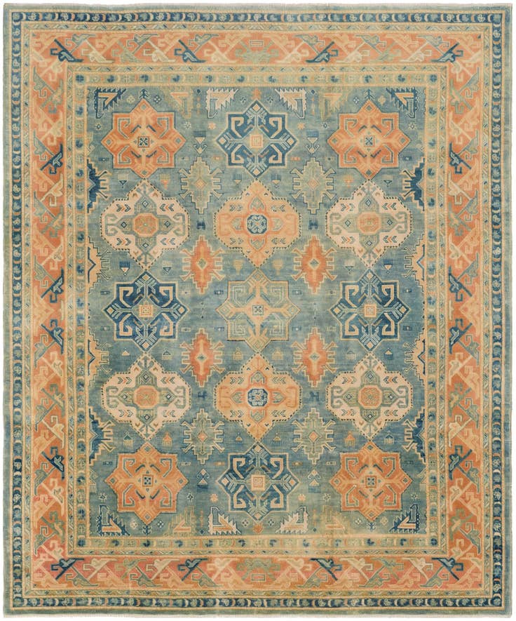 Detail image of 8' 3 x 9' 11 Oushak Wool Rug