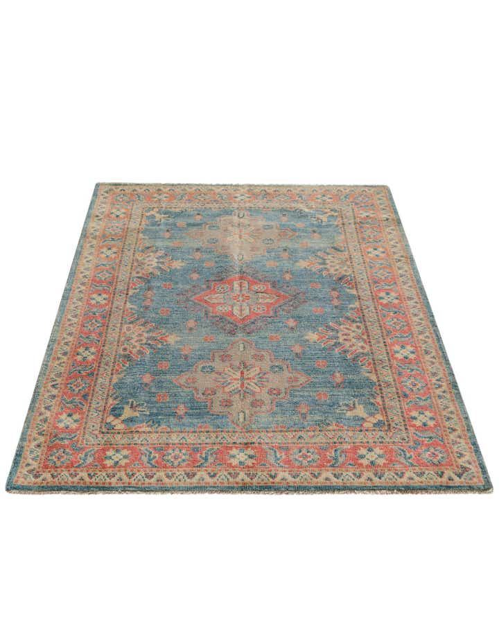 3' 3 x 4' 8 Hand Knotted Oushak Wool Rug