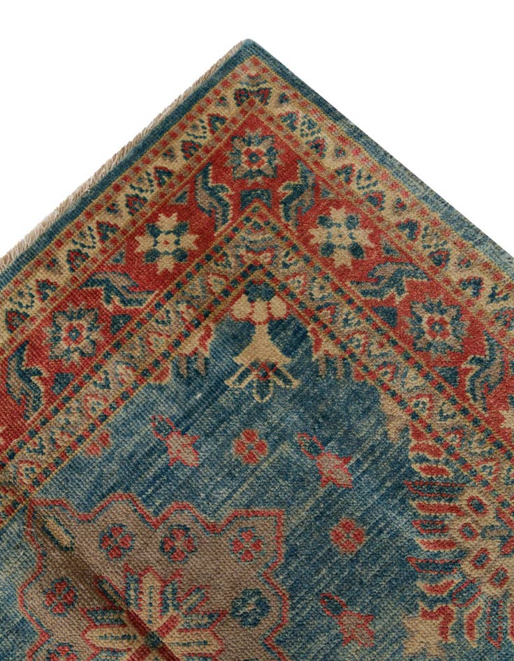Detail image of 3' 3 x 4' 8 Hand Knotted Oushak Wool Rug