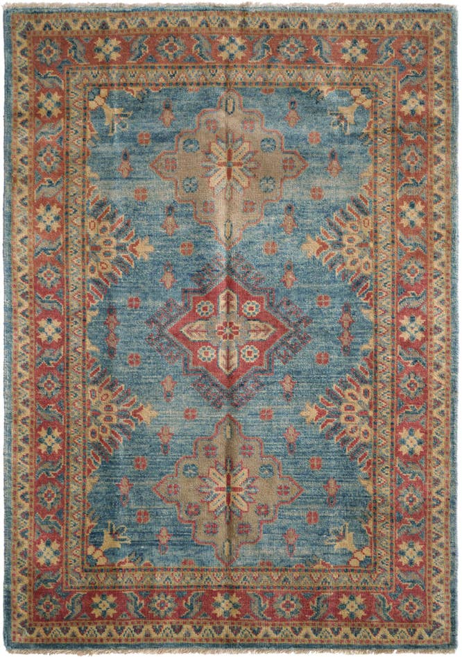 Detail image of 3' 3 x 4' 8 Hand Knotted Oushak Wool Rug