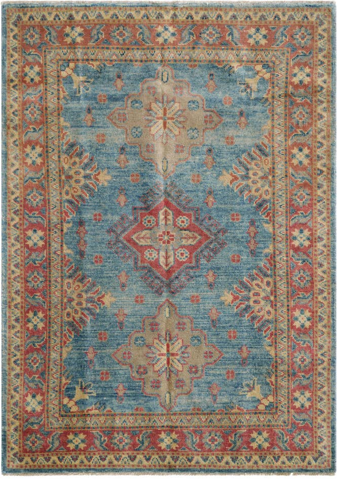 Detail image of 3' 3 x 4' 8 Hand Knotted Oushak Wool Rug