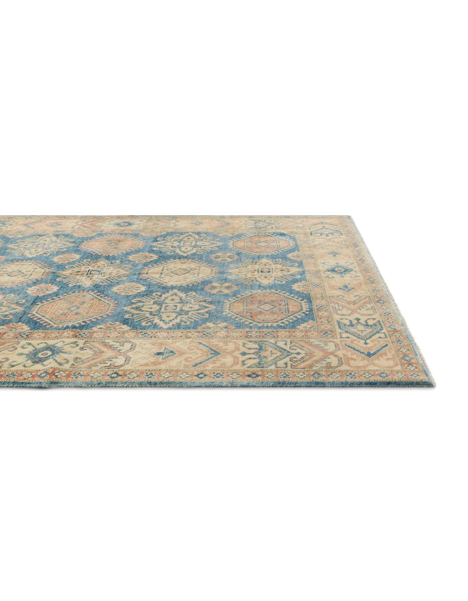 4' 11 x 6' 6 Hand Knotted Oushak Wool Rug