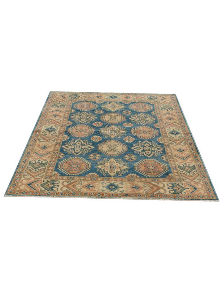 4' 11 x 6' 6 Hand Knotted Oushak Wool Rug