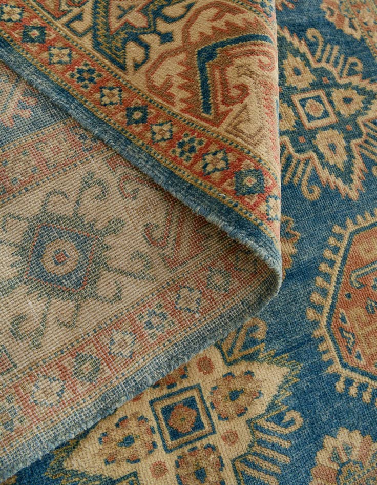 Detail image of 4' 11 x 6' 6 Hand Knotted Oushak Wool Rug