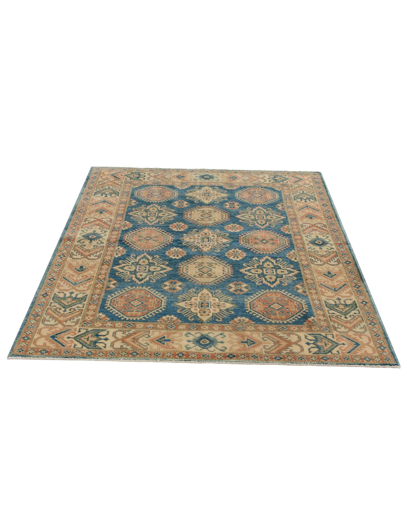 4' 11 x 6' 6 Hand Knotted Oushak Wool Rug