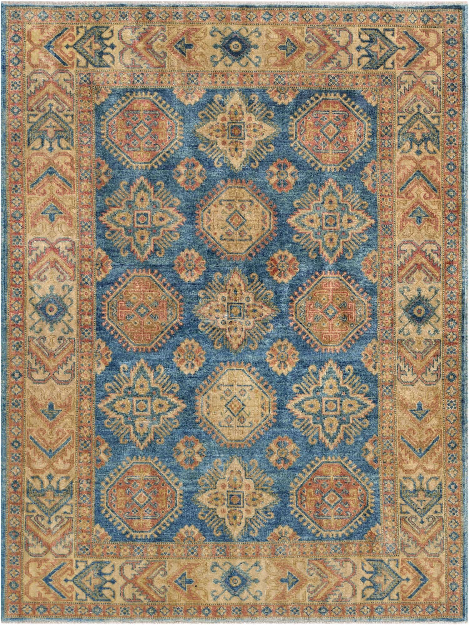 4' 11 x 6' 6 Hand Knotted Oushak Wool Rug