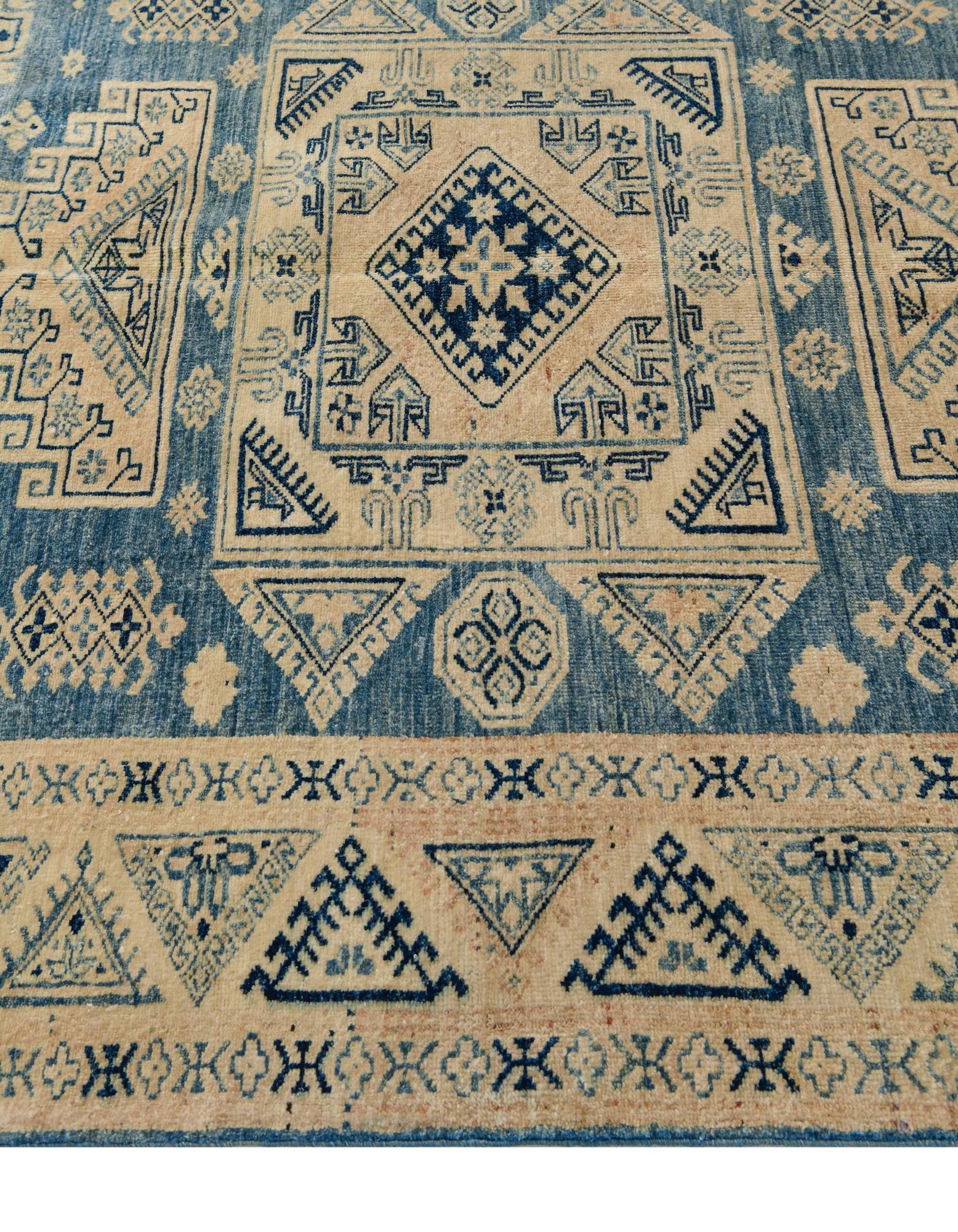 4' 10 x 6' 5 Hand Knotted Oushak Wool Rug