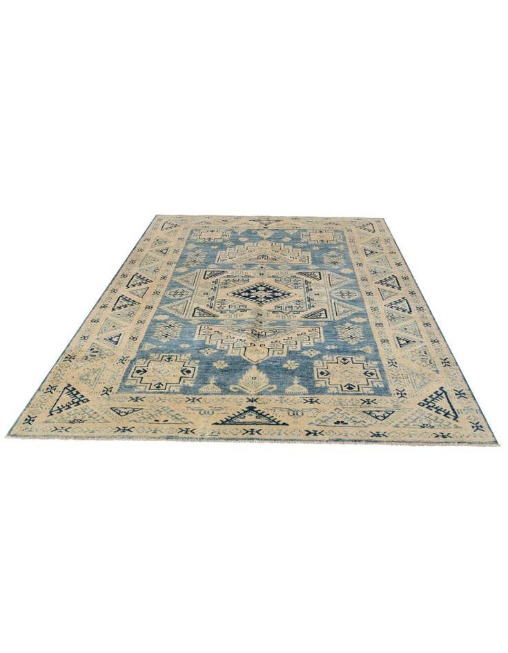 Detail image of 4' 10 x 6' 5 Hand Knotted Oushak Wool Rug