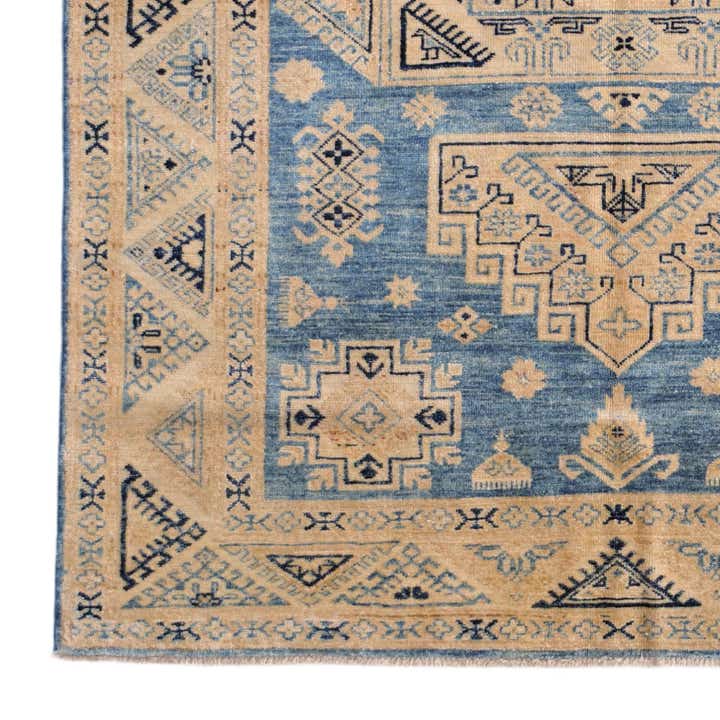 4' 10 x 6' 5 Hand Knotted Oushak Wool Rug