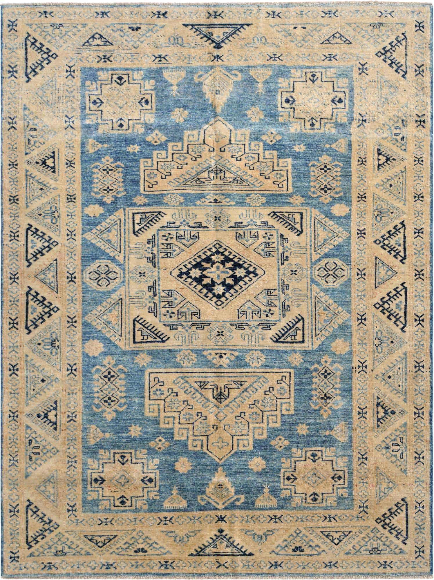 4' 10 x 6' 5 Hand Knotted Oushak Wool Rug