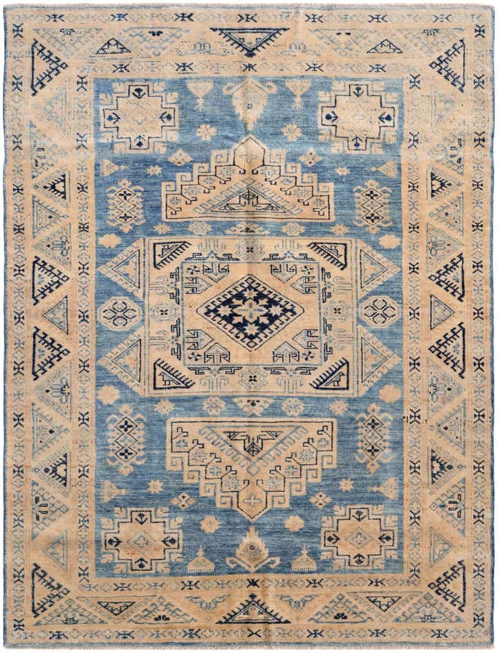 4' 10 x 6' 5 Hand Knotted Oushak Wool Rug