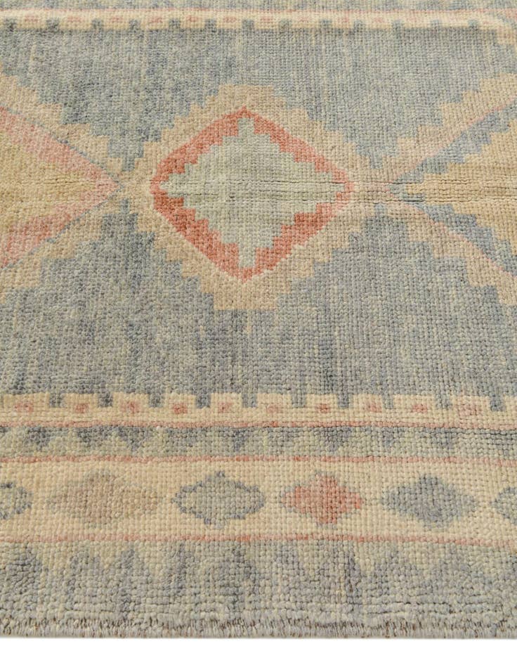 Detail image of 3' 2 x 5' Hand Knotted Oushak Wool Rug