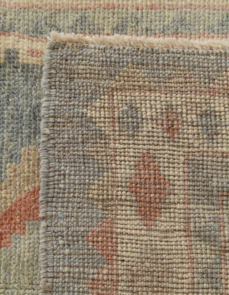 Detail image of 3' 2 x 5' Hand Knotted Oushak Wool Rug