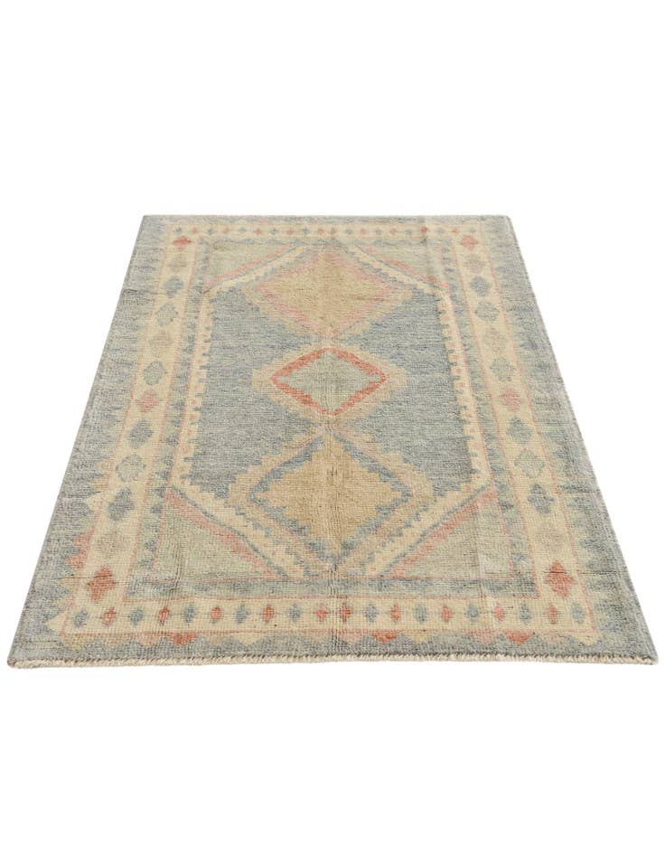 Detail image of 3' 2 x 5' Hand Knotted Oushak Wool Rug