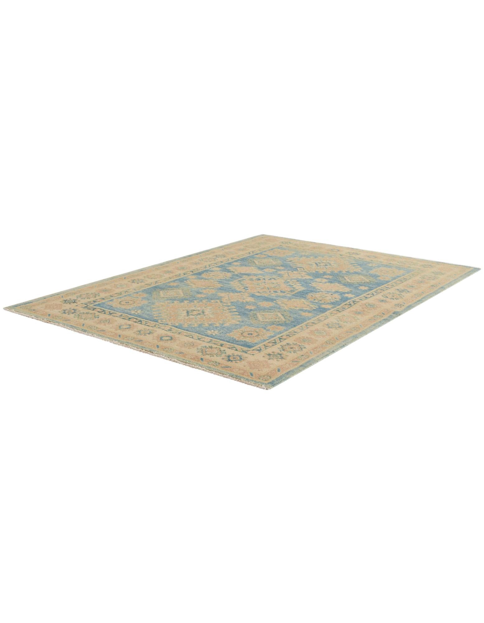 4' x 5' 9 Hand Knotted Oushak Wool Rug