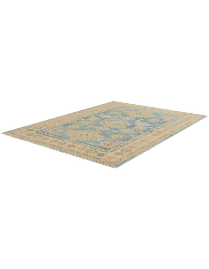 4' x 5' 9 Hand Knotted Oushak Wool Rug