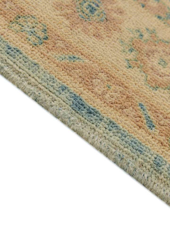 4' x 5' 9 Hand Knotted Oushak Wool Rug