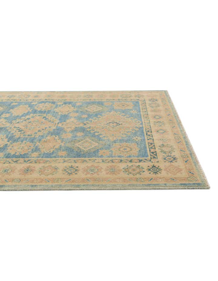 4' x 5' 9 Hand Knotted Oushak Wool Rug