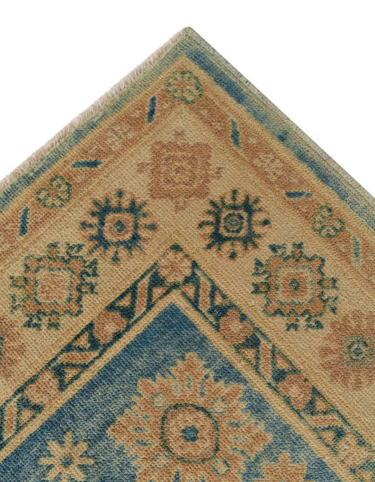 Detail image of 4' x 5' 9 Hand Knotted Oushak Wool Rug