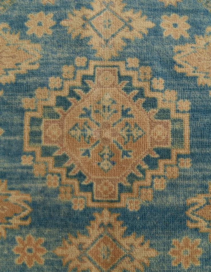 Detail image of 4' x 5' 9 Hand Knotted Oushak Wool Rug