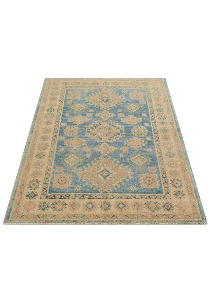 4' x 5' 9 Hand Knotted Oushak Wool Rug