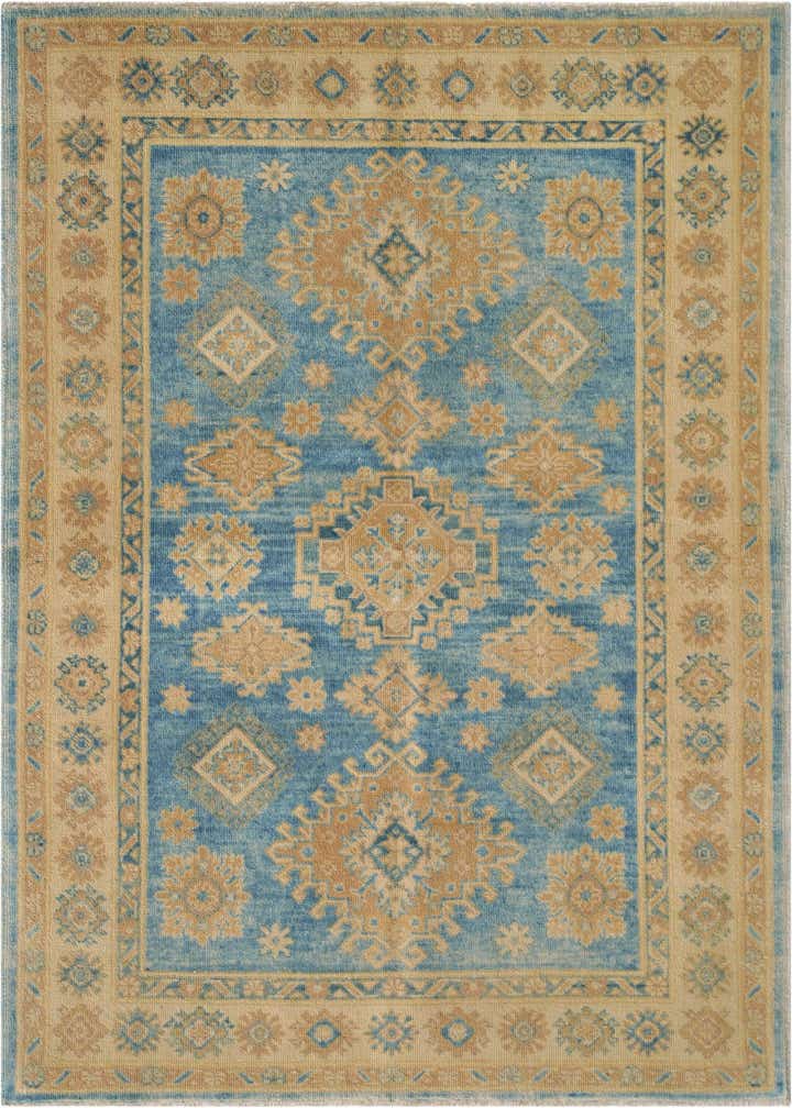 4' x 5' 9 Hand Knotted Oushak Wool Rug