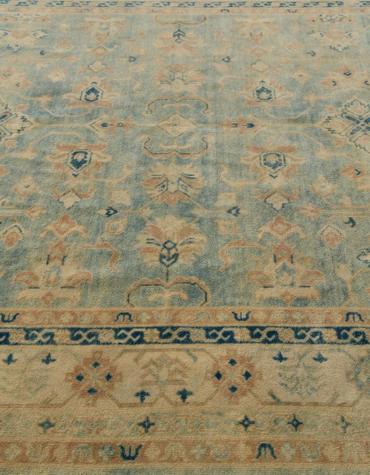 Detail image of 8' 1 x 9' 10  Hand Knotted Oushak Wool Rug
