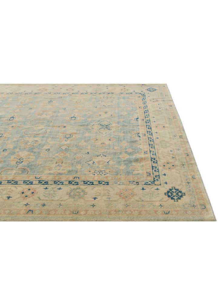8' 1 x 9' 10 Hand Knotted Oushak Wool Rug