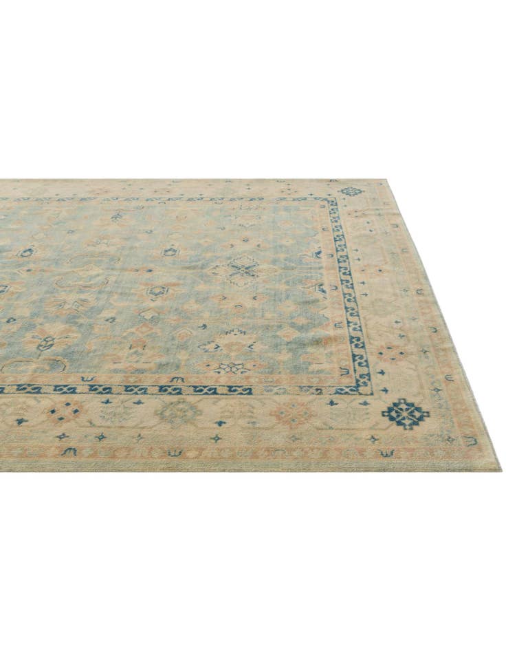Detail image of 8' 1 x 9' 10 Hand Knotted Oushak Wool Rug