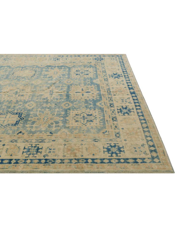 Detail image of 8' 2 x 9' 2  Hand Knotted Oushak Wool Rug