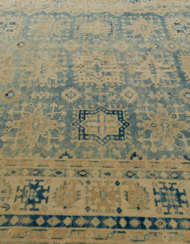 Detail image of 8' 2 x 9' 2 Hand Knotted Oushak Wool Rug