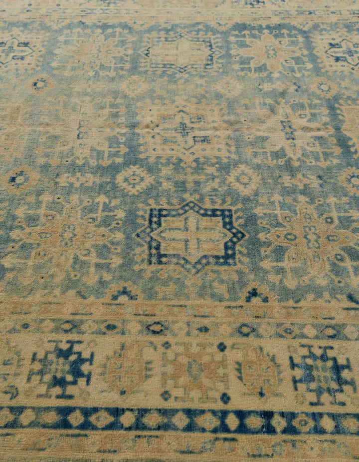 8' 2 x 9' 2 Hand Knotted Oushak Wool Rug