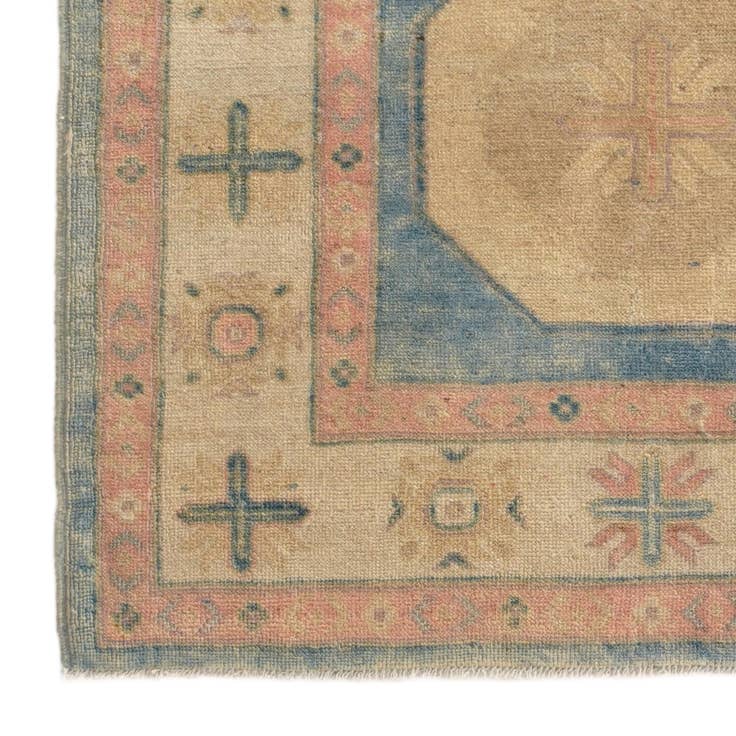 Detail image of 3' 6 x 4' 10 Hand Knotted Oushak Wool Rug