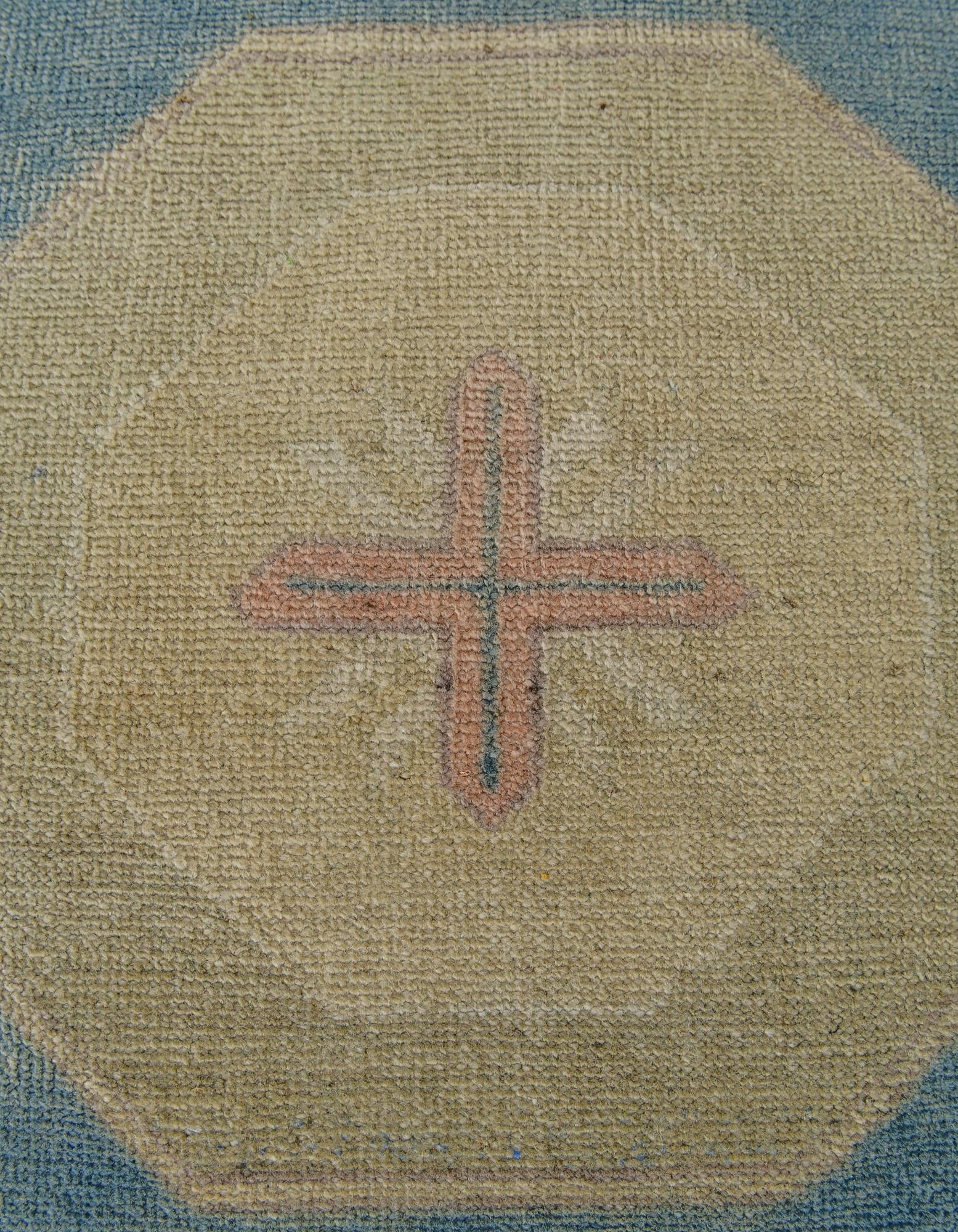 3' 6 x 4' 10 Hand Knotted Oushak Wool Rug