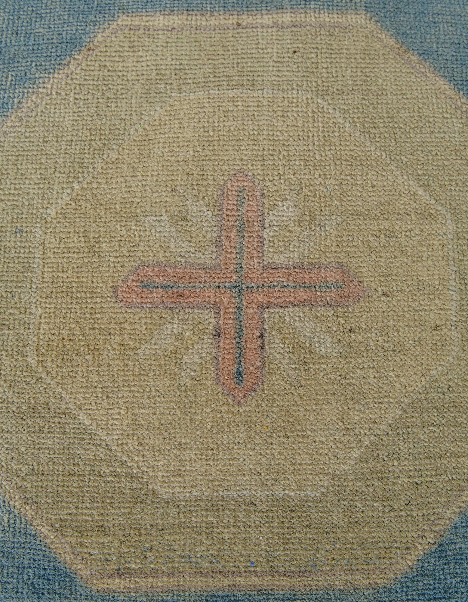3' 6 x 4' 10 Hand Knotted Oushak Wool Rug