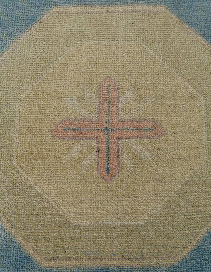 Detail image of 3' 6 x 4' 10  Hand Knotted Oushak Wool Rug