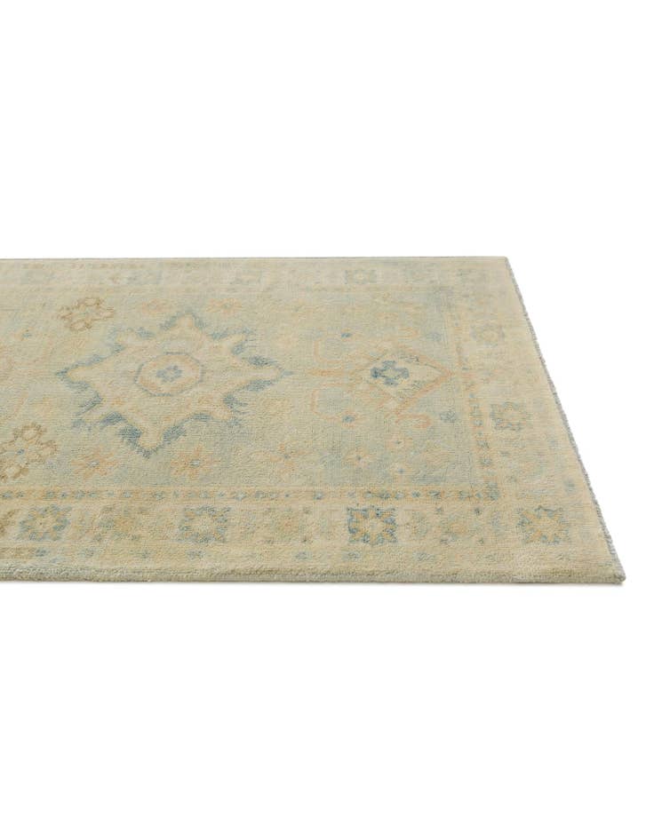 Detail image of 3' 5 x 4' 4 Hand Knotted Oushak Wool Rug