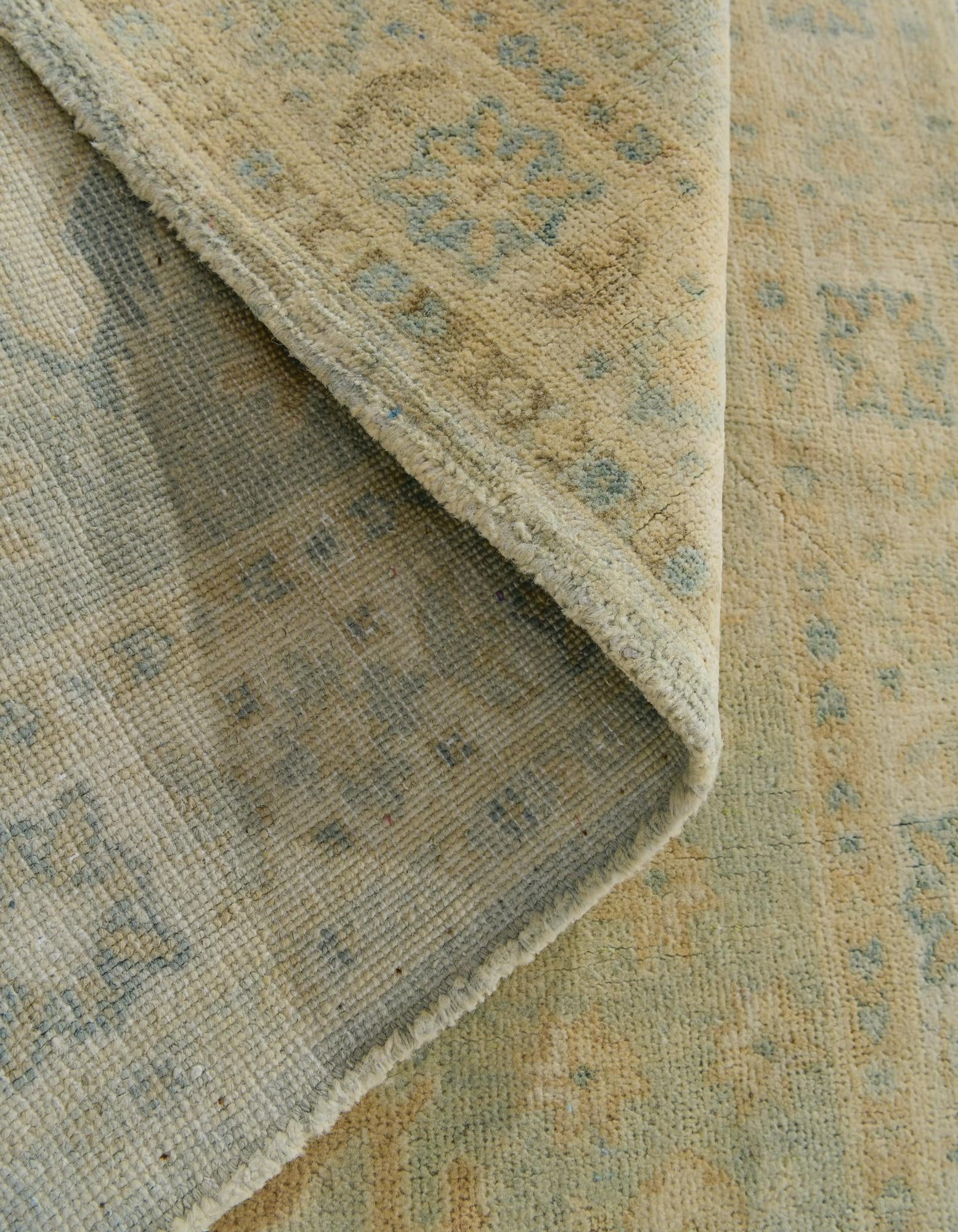 3' 5 x 4' 4 Hand Knotted Oushak Wool Rug