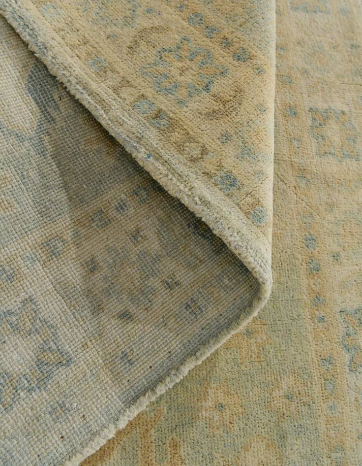 Detail image of 3' 5 x 4' 4 Hand Knotted Oushak Wool Rug