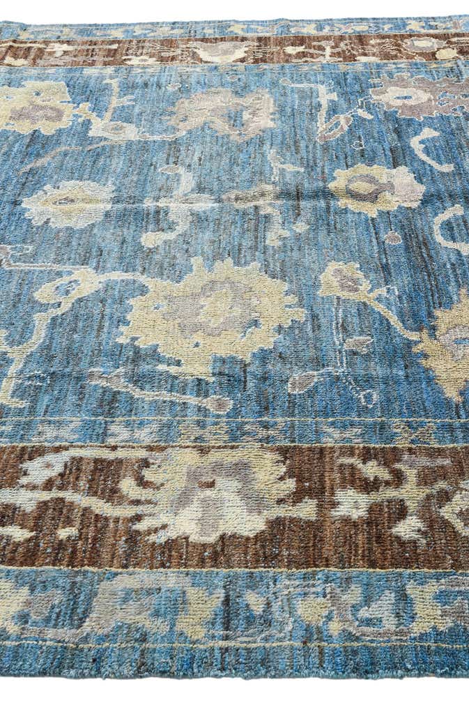 9' 1 x 12' 10 Hand Knotted Oushak Wool Rug