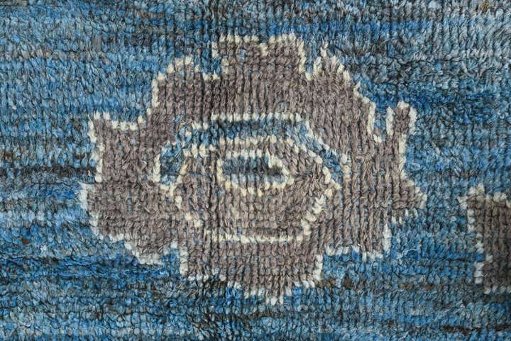 9' 1 x 12' 10 Hand Knotted Oushak Wool Rug