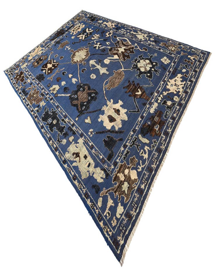 Detail image of 10' x 14' 8 Hand Knotted Oushak Wool Rug