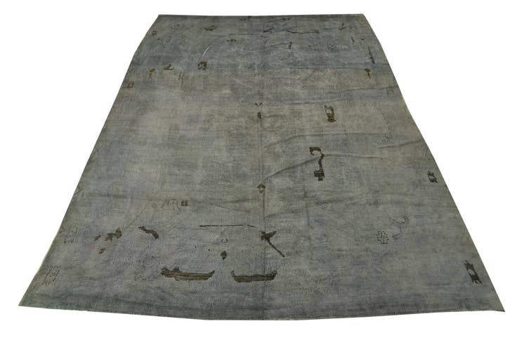Detail image of 10' x 14' 1 Hand Knotted Oushak Wool Rug