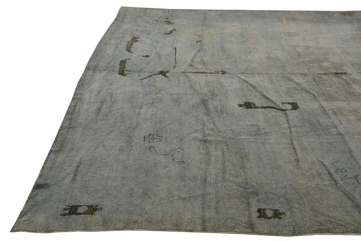 10' x 14' 1 Hand Knotted Oushak Wool Rug
